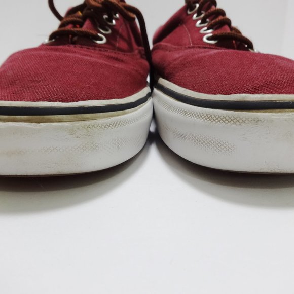 VANS Red Boat Shoes Size 10 - Picture 4 of 16